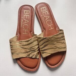 Beach By Matisse Womens Golden Cabana Sandals Sz 7